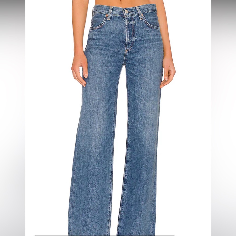 COH Annina Trouser Wide Leg Jean in Pinnacle Medium Blue